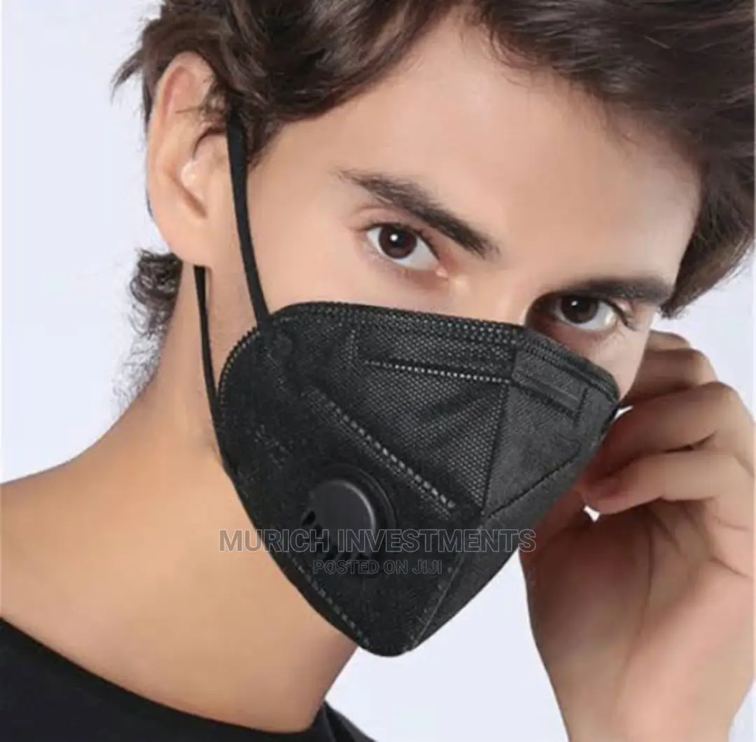 Disposable Black KN95 Respirator Face Masks - Pack Of 10pcs