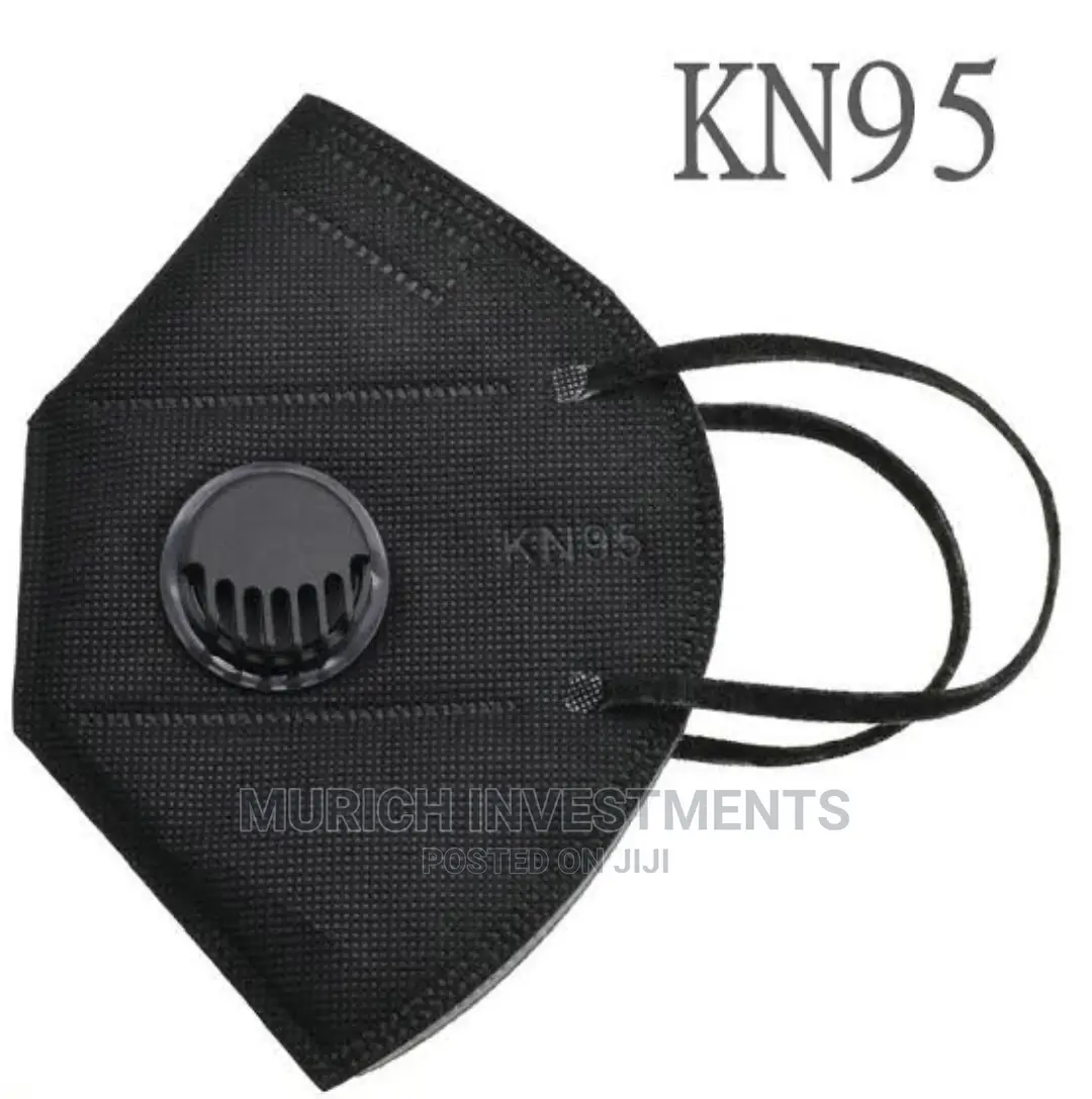 Disposable Black KN95 Respirator Face Masks - Pack Of 10pcs