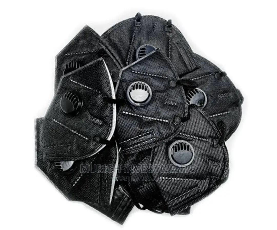 Disposable Black KN95 Respirator Face Masks - Pack Of 10pcs