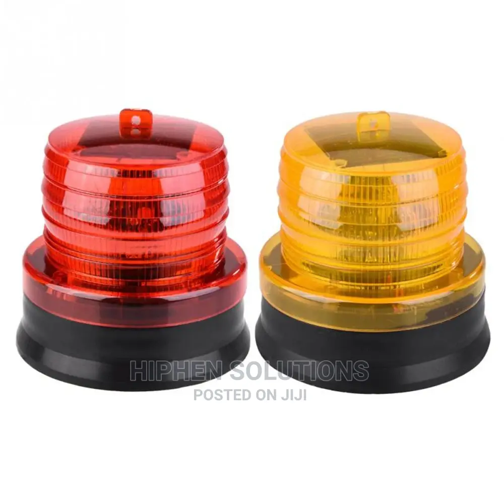 Wireless Solar LED Beacon Flashing Barricade Warning Lamp