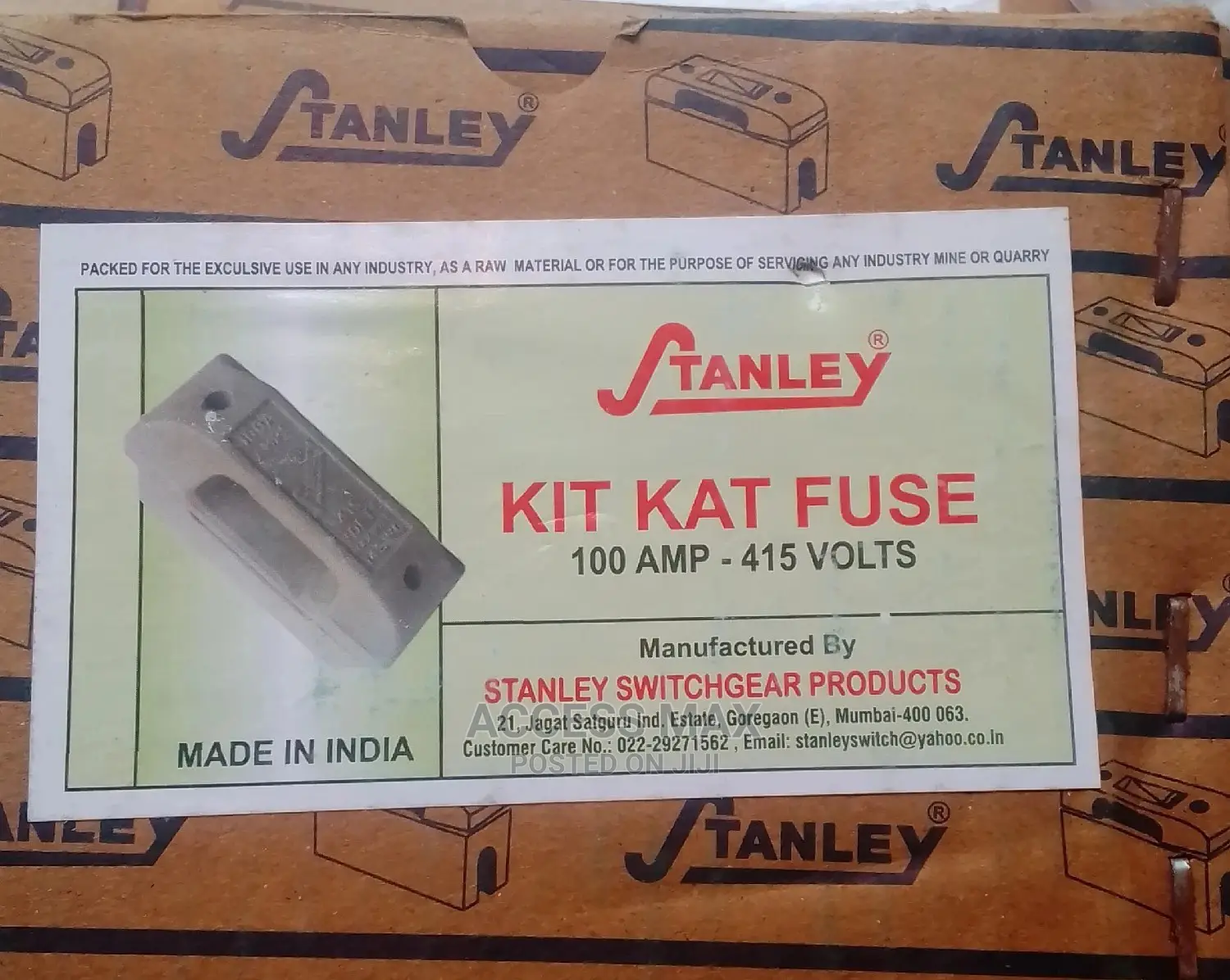 100amps Stanley Cut Out Fuse Base