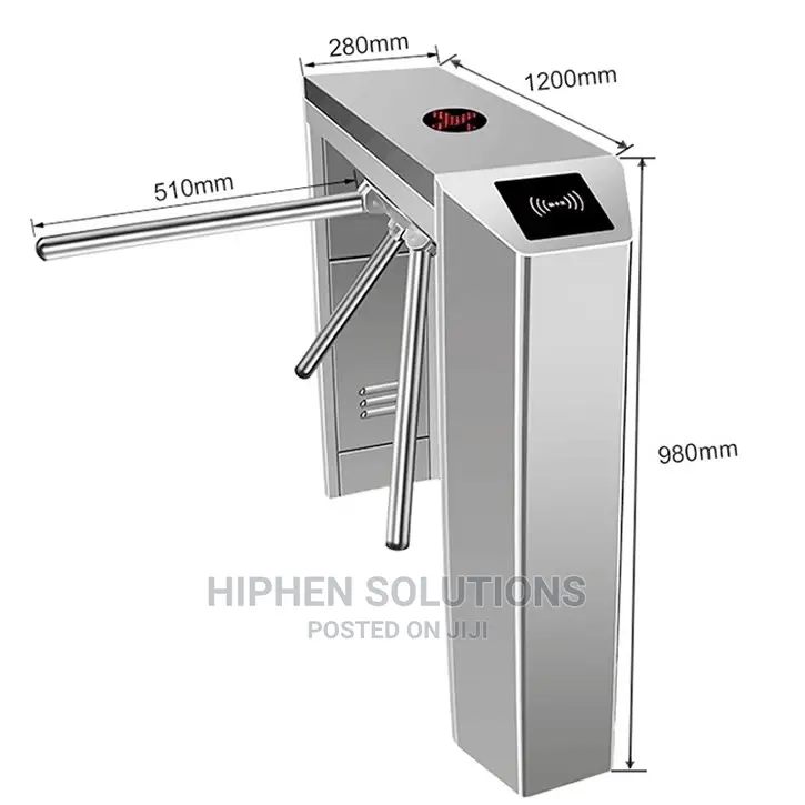 RFID Card Access Turnstile Tripod Gate Floor Barrier Gate