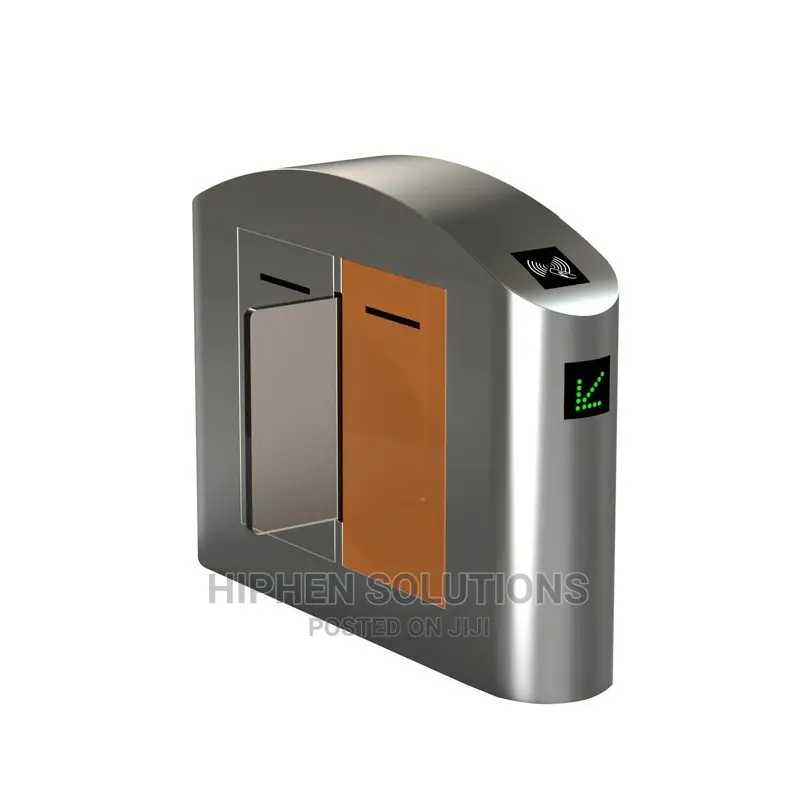 Manual Flap Turnstile Gate With Base for Security