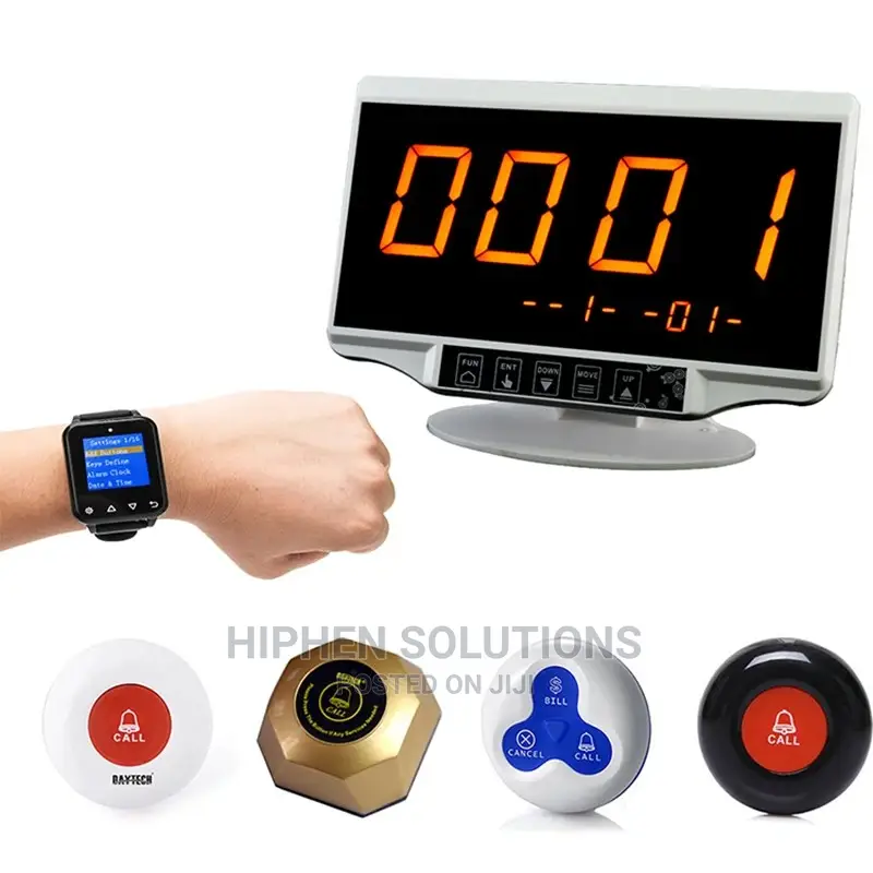 Kitchen Waiter Buzzer Call Vibrating Pagers
