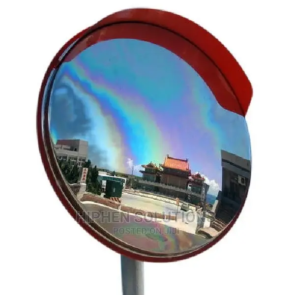 Safety 100CM Convex Mirror - ES-W100 - Red Frame