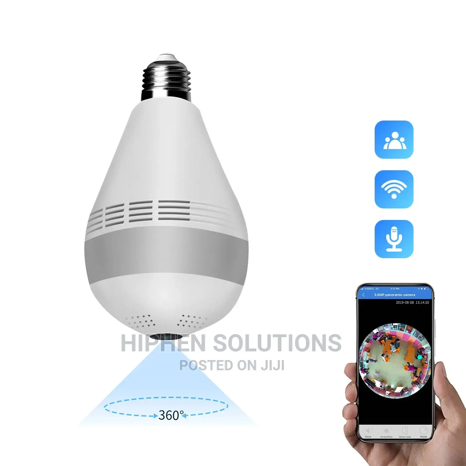 Light Bulb Security Cctv Wireless Camera