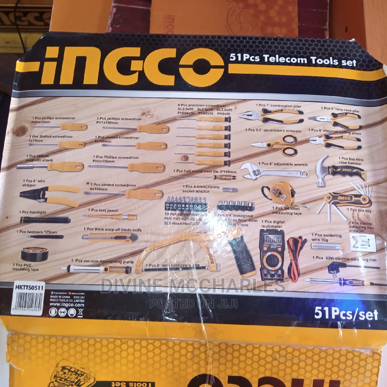 51pcs Telecom Hand Tools