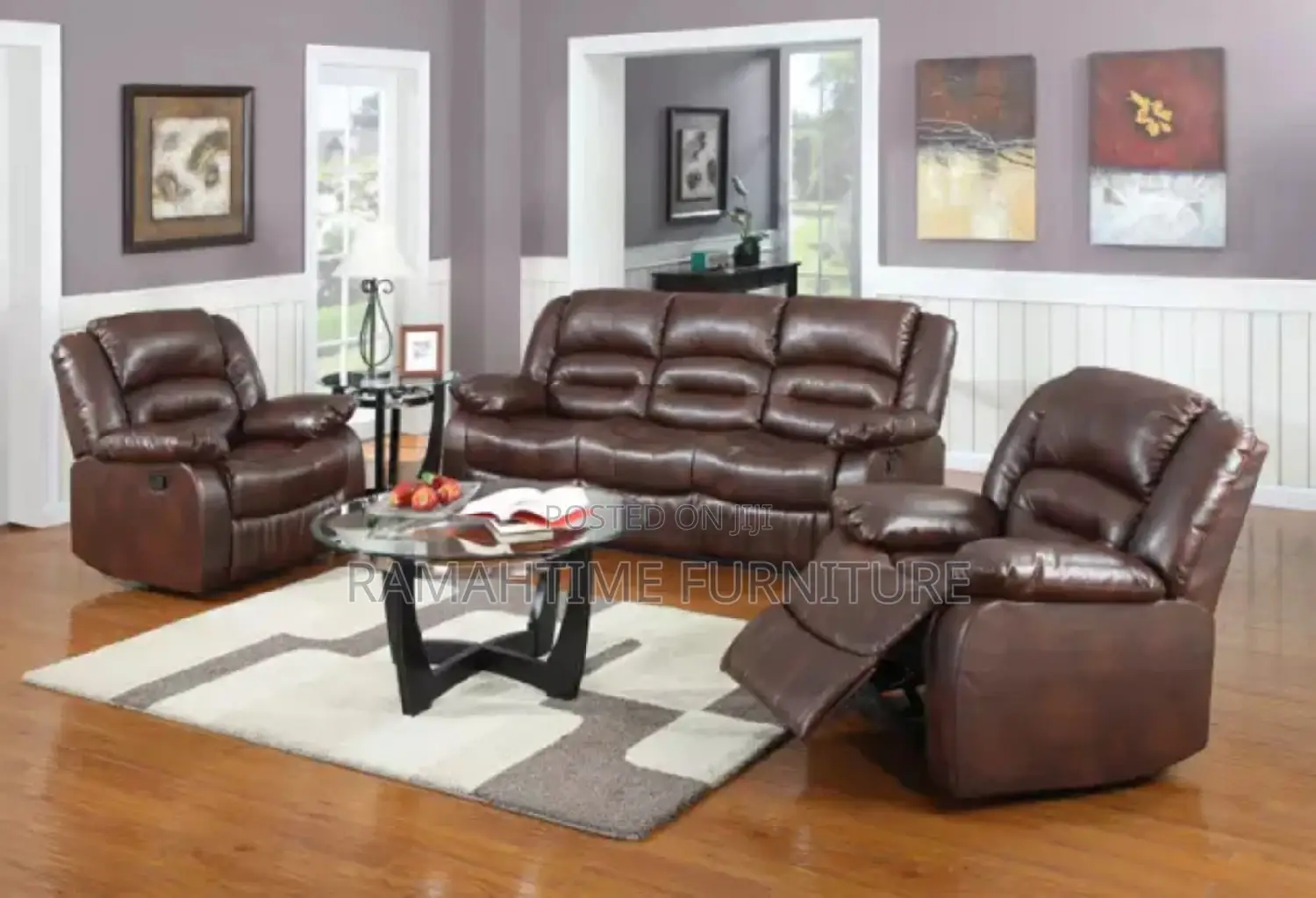 Home Theater Leather Recliner Sofa