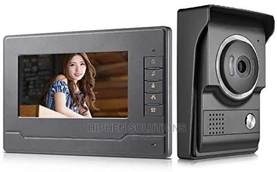 Wired Video Intercom System 7 Inch Wired Doorbell Indoor Mon