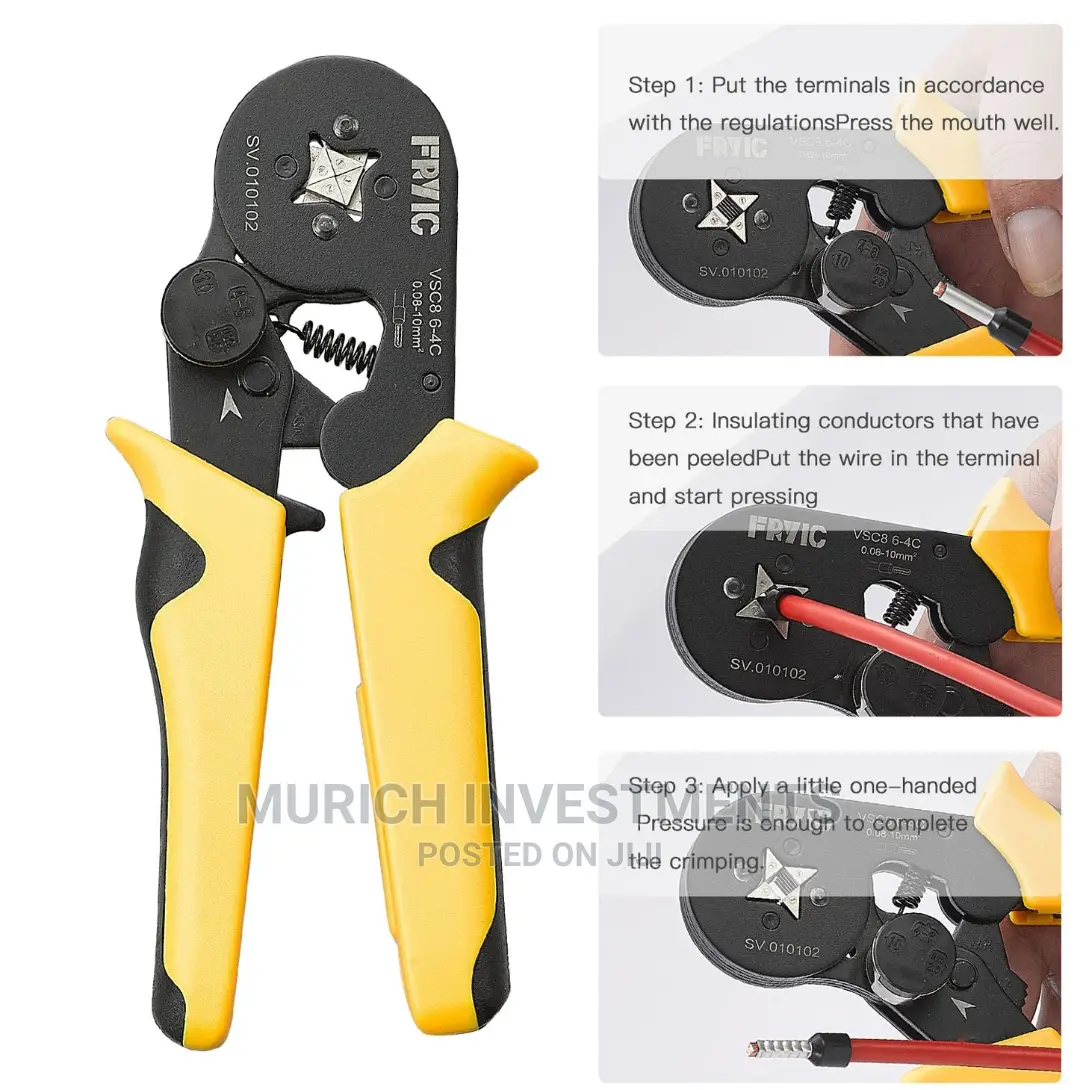 Ingco Tubular Bare Teriminals Crimping Plier 0.25-10mm2