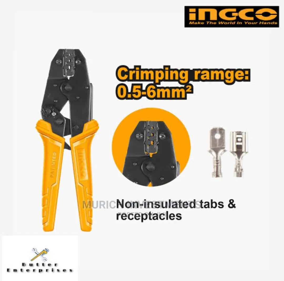 INGCO Ratchet Crimping Pliers 0.5-6mm | 1.5-6mm