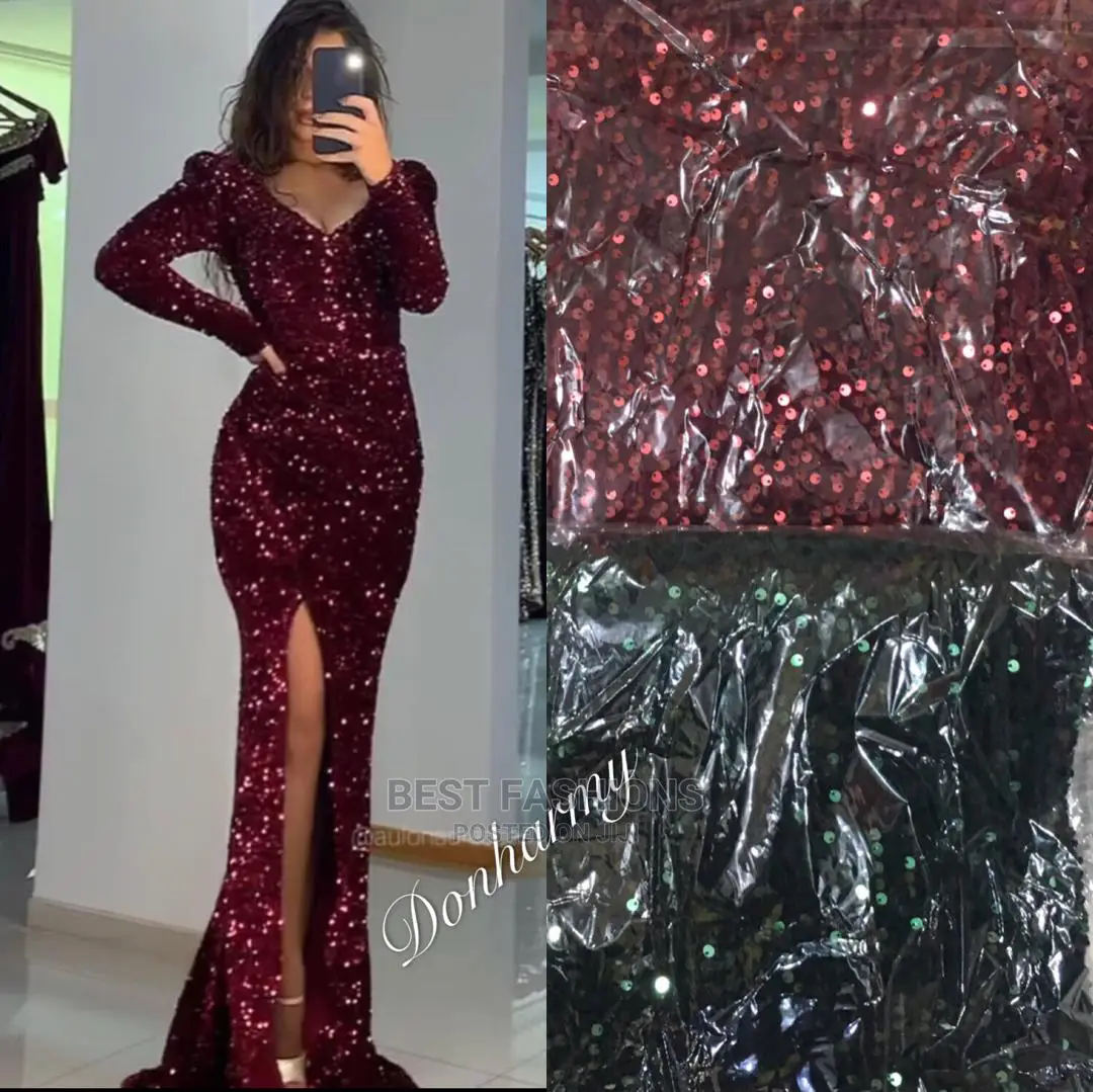 Ladies Long Sequence Dinner Gown