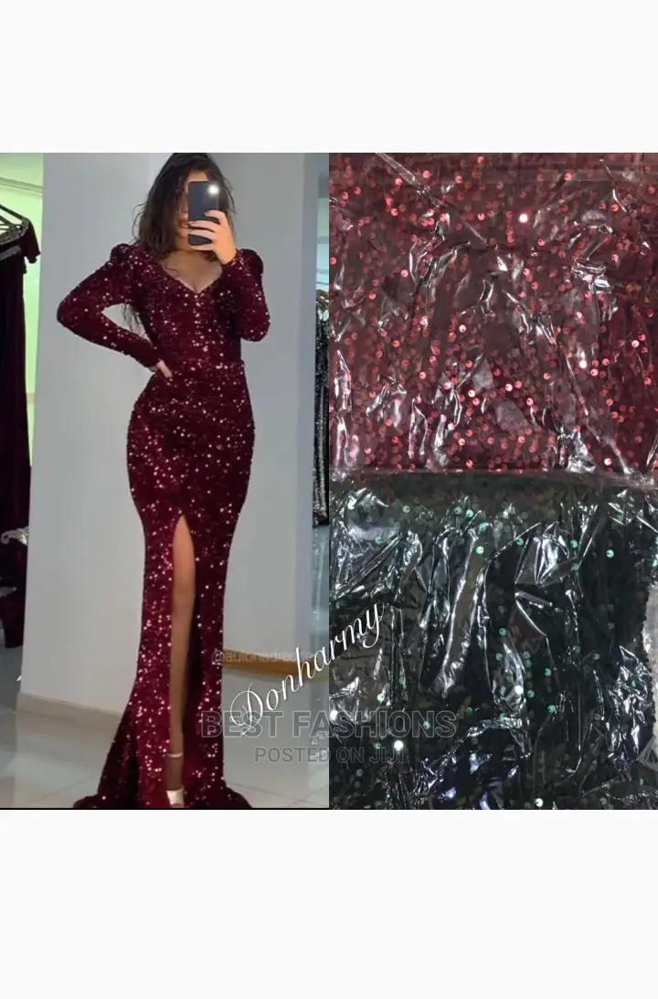Ladies Long Sequence Dinner Gown