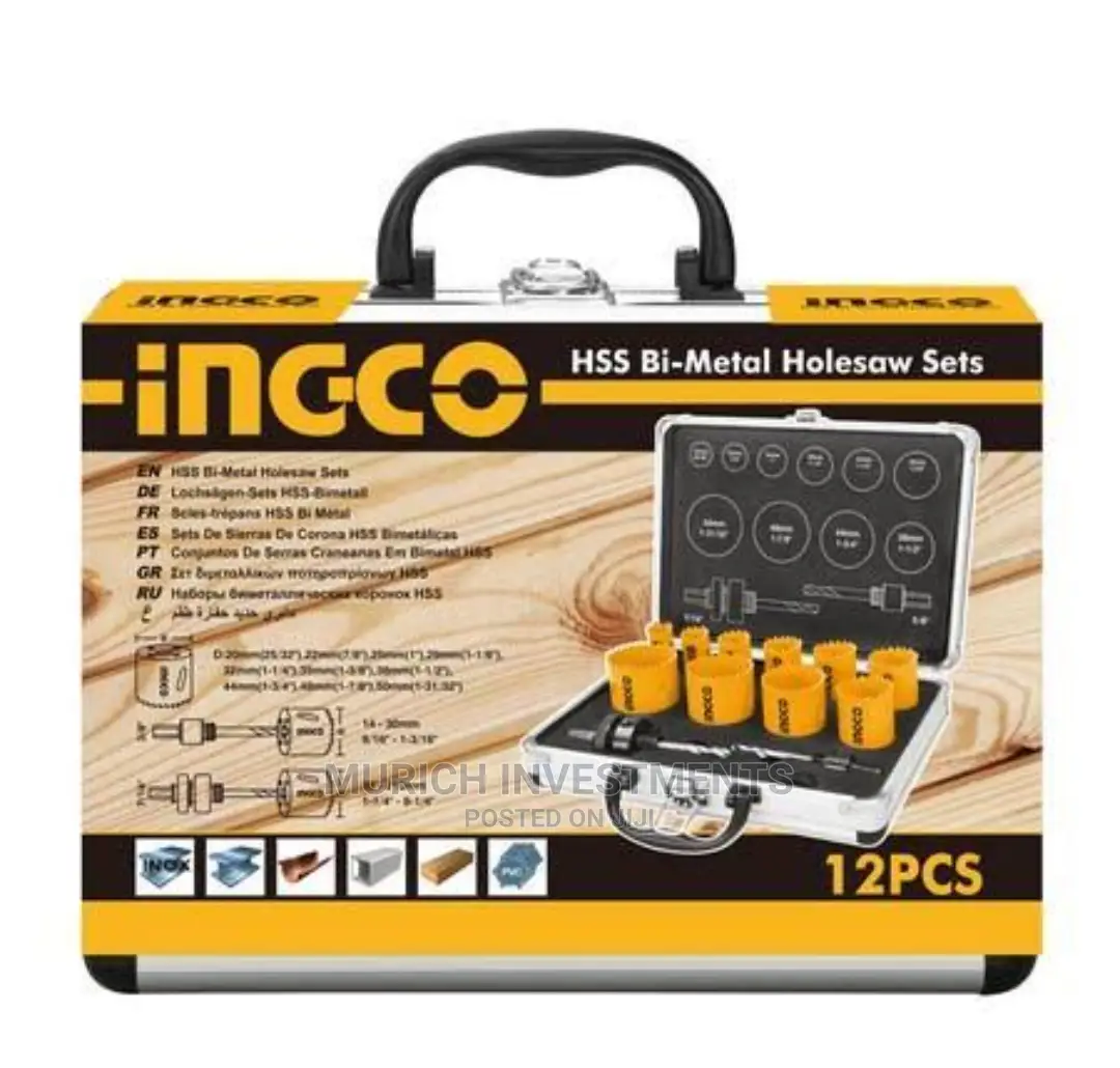 12pcs Bi-Metal Hole Saw Set With Case