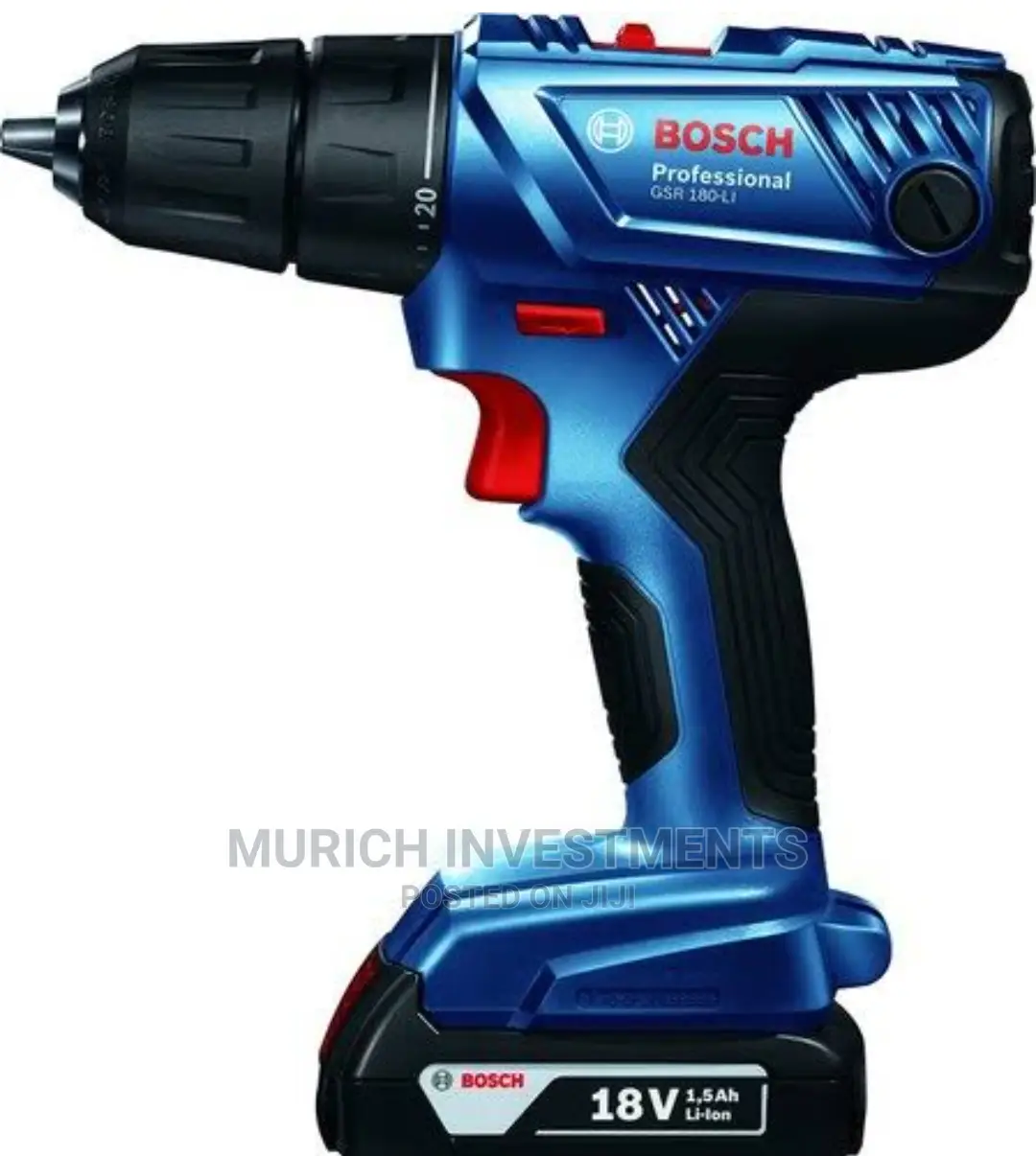 GSR 180-Li Professional Cordless Drill Driver 18V Set