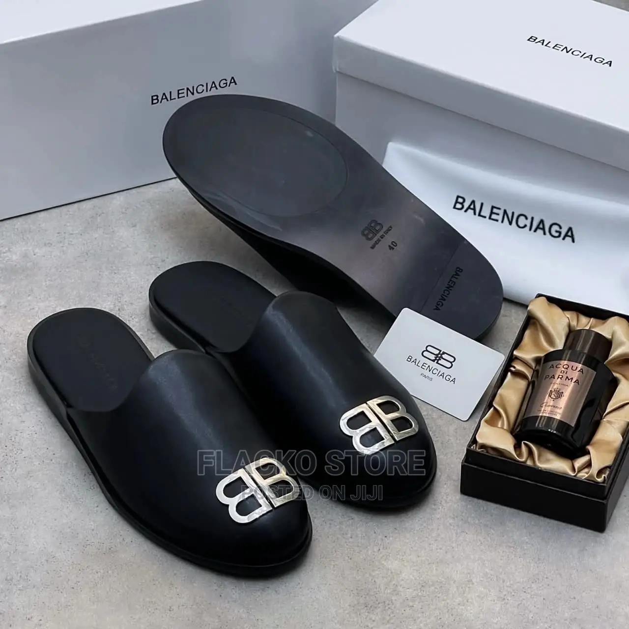 Original Balenciaga Leather Mules Available