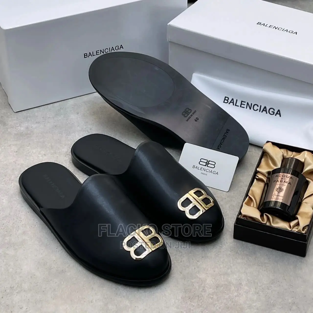 Original Balenciaga Leather Mules Available