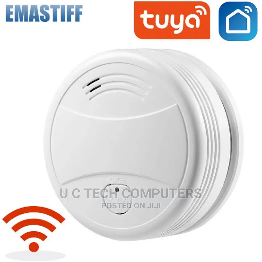 Tuya Wifi Strobe Smoke Detector Wireless Fire Alarm