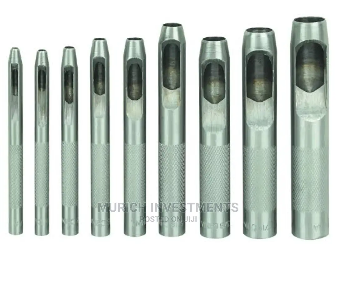 Hollow Punch Set, 9 Pc 2.5mm -10mm