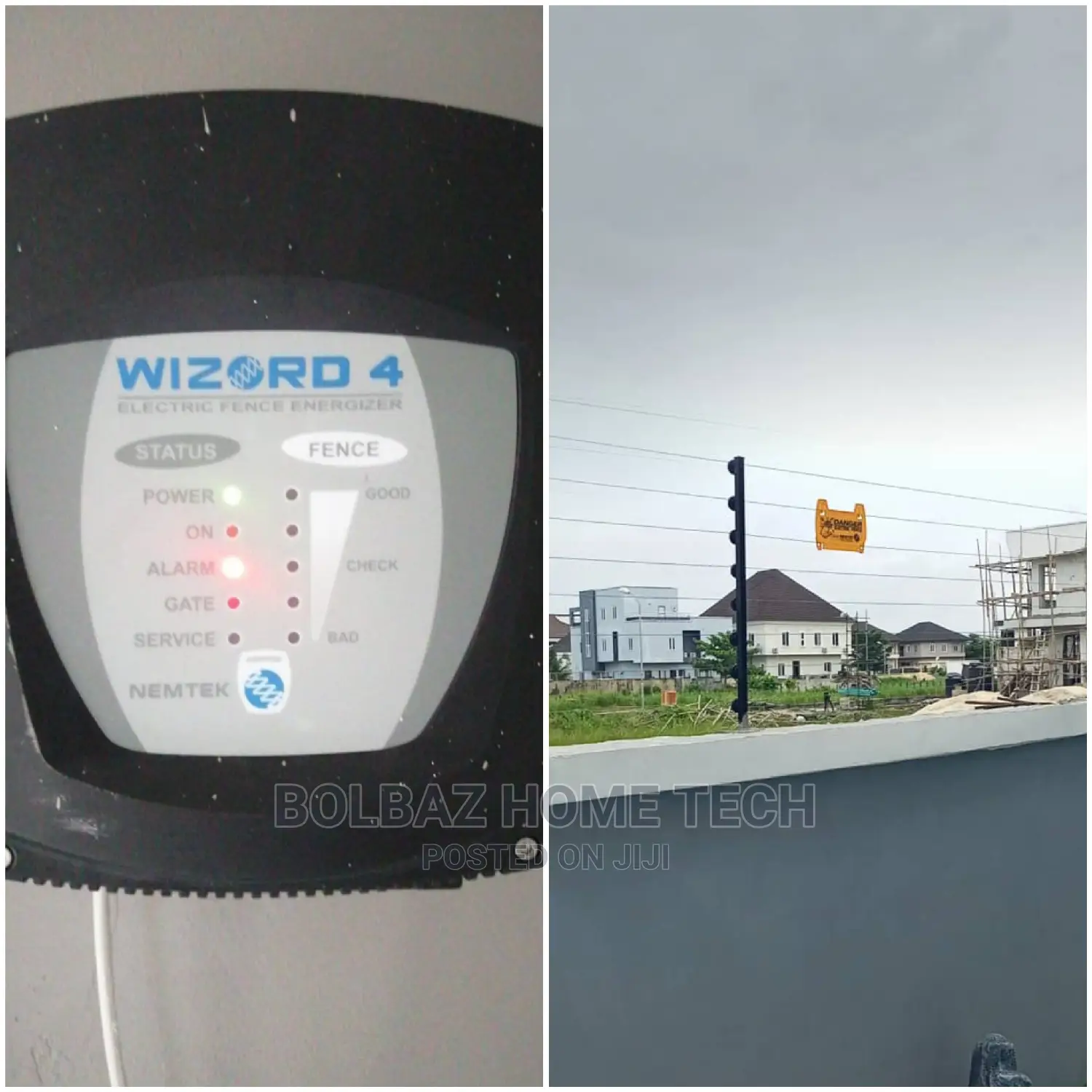Electric Fence-Wire; Danger Zone for Intruder and Burglar