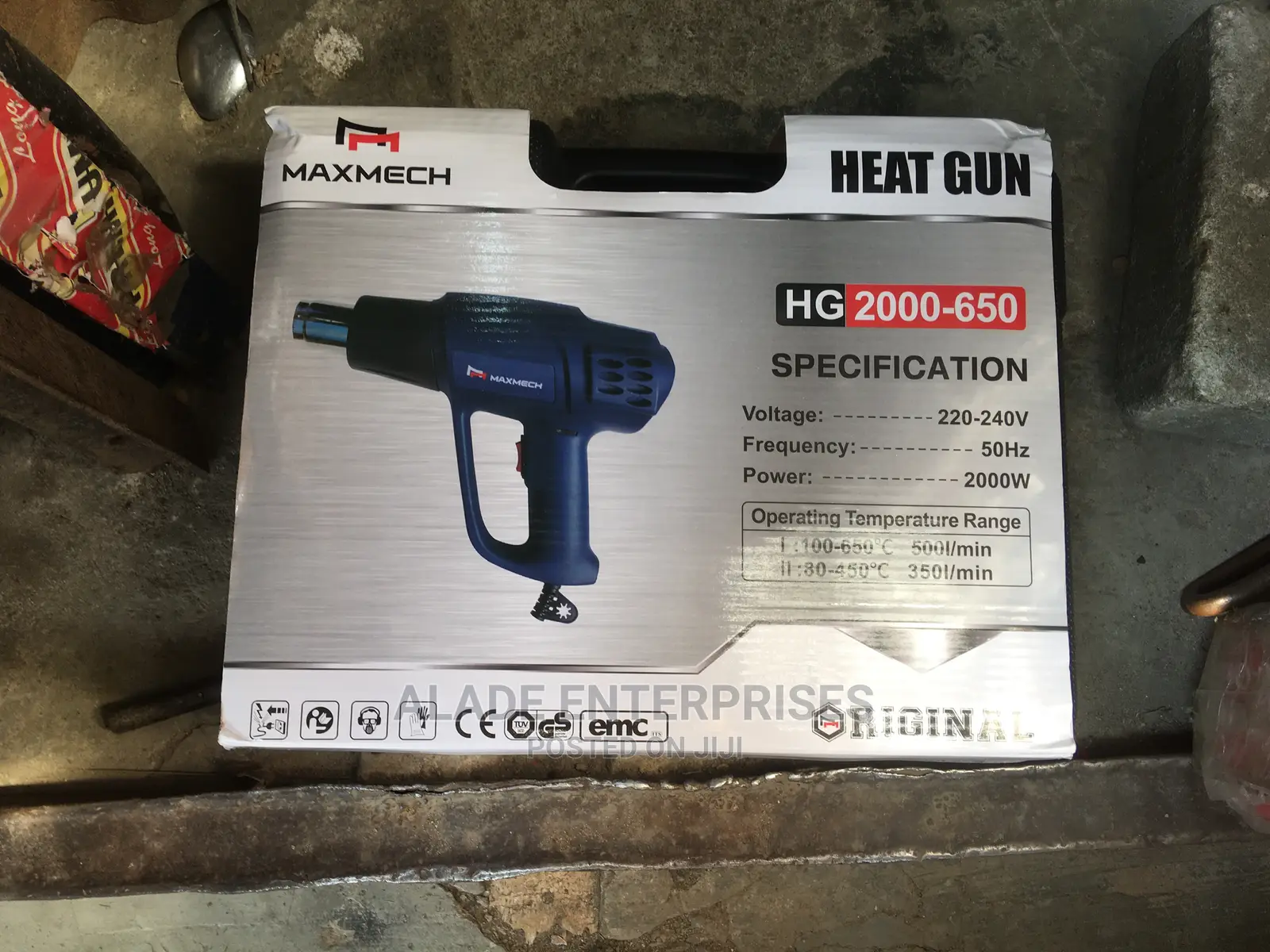 Maxmech Hot Air Heat Gun With Accessories 2000w
