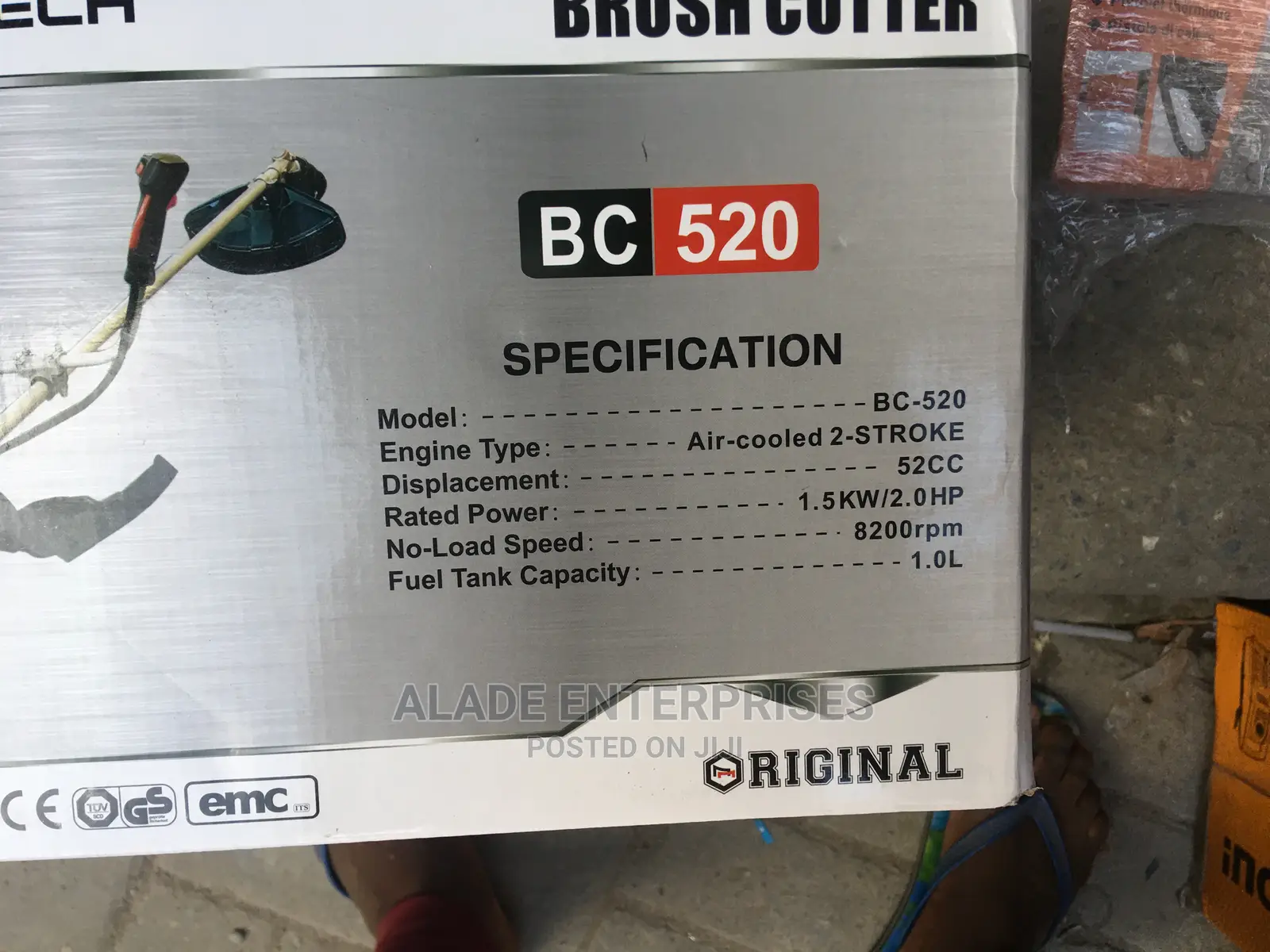 Maxmech Gasoline Brush Cutter or Grass Trimmer (Bc-520)