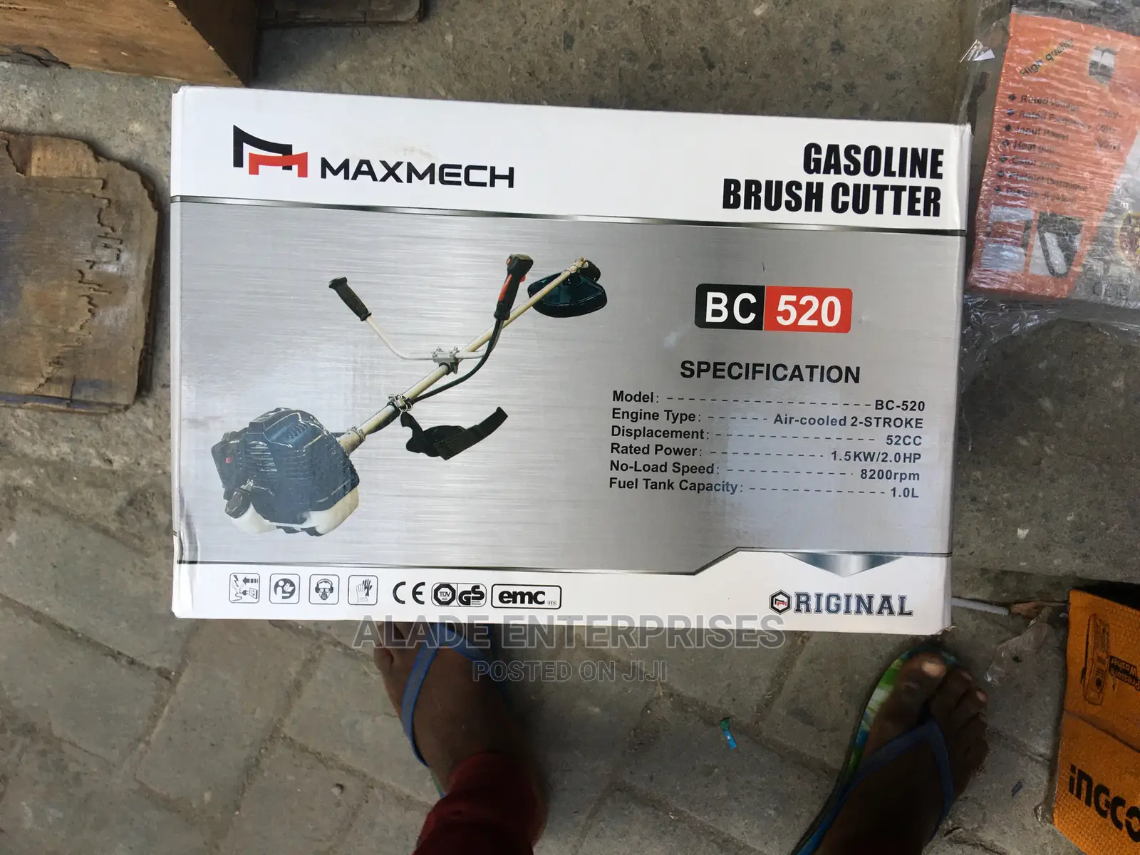 Maxmech Gasoline Brush Cutter or Grass Trimmer (Bc-520)