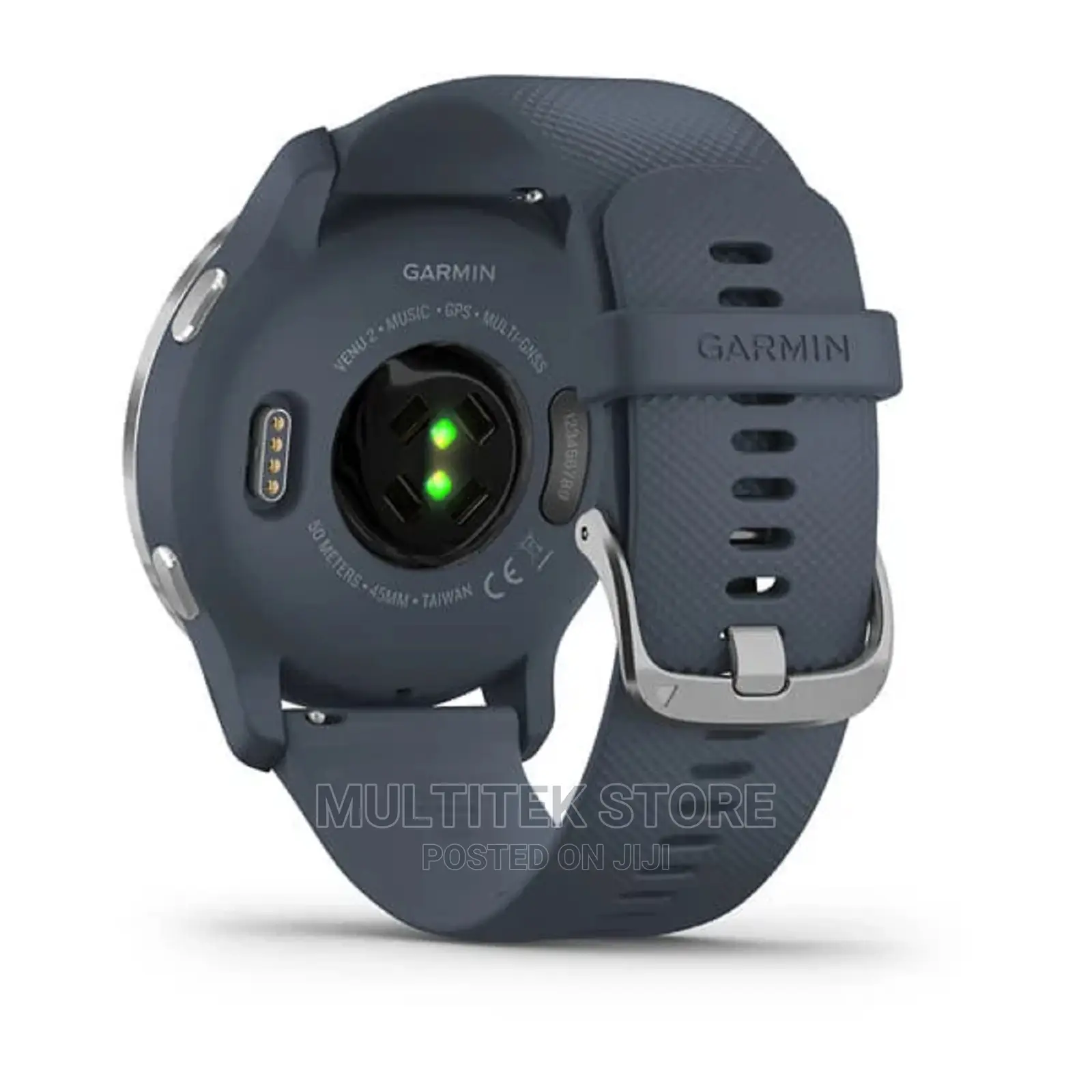 Garmin Venu 2 Silver Stainless Steel Bezel With Siliconeband