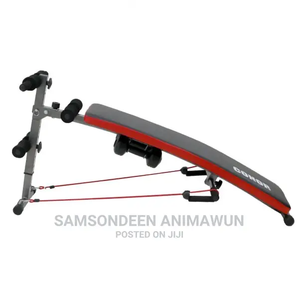 Sit Up AB Bench Trainer With Dumbbells + Power Rope