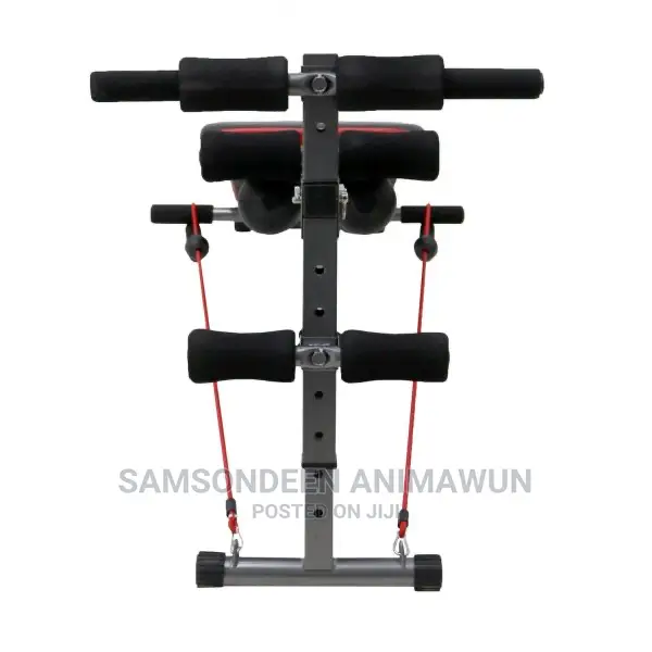 Sit Up AB Bench Trainer With Dumbbells + Power Rope