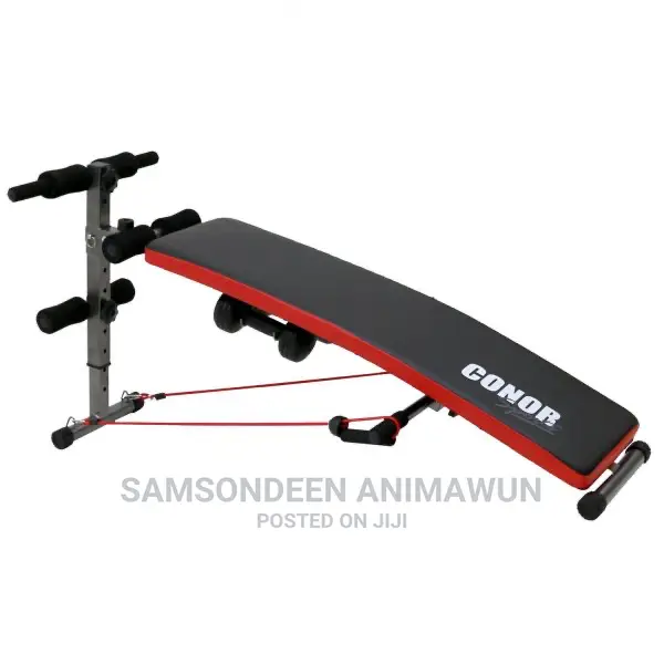 Sit Up AB Bench Trainer With Dumbbells + Power Rope