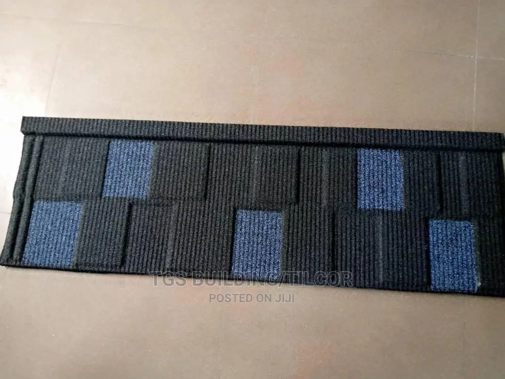 Shingle Black With Blue Patches