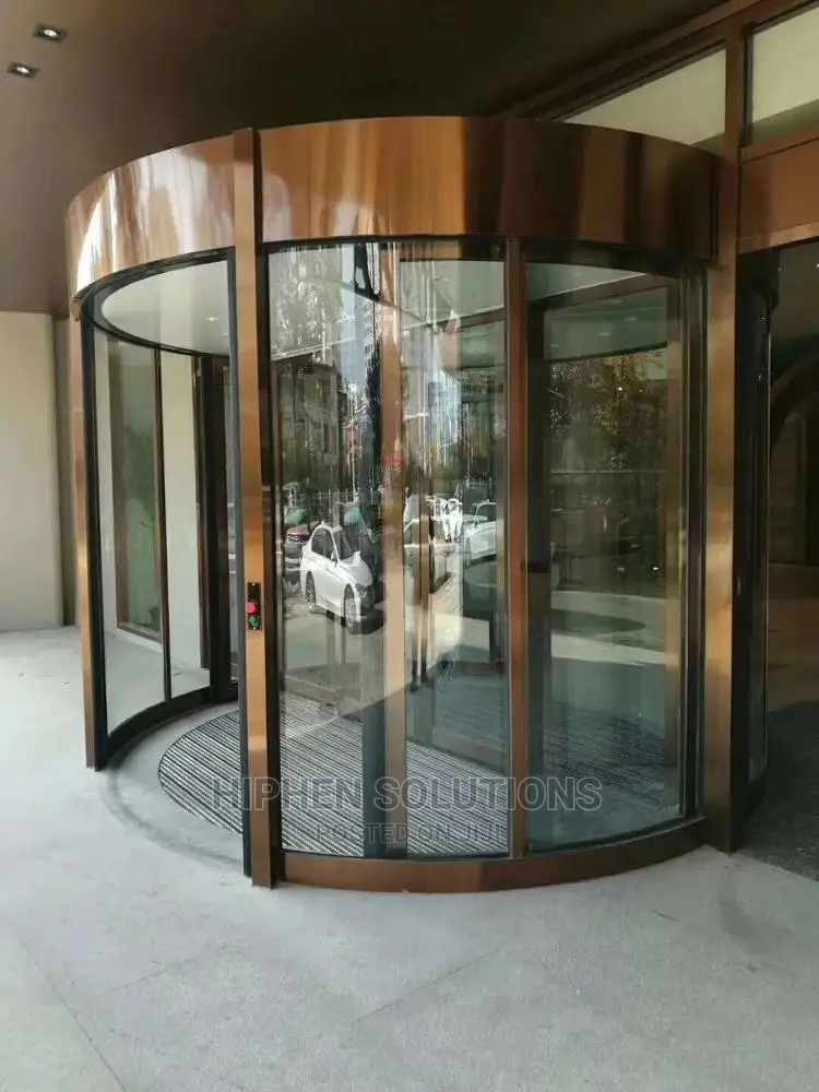Crystal Revolving Sensor Door for Hotel Building