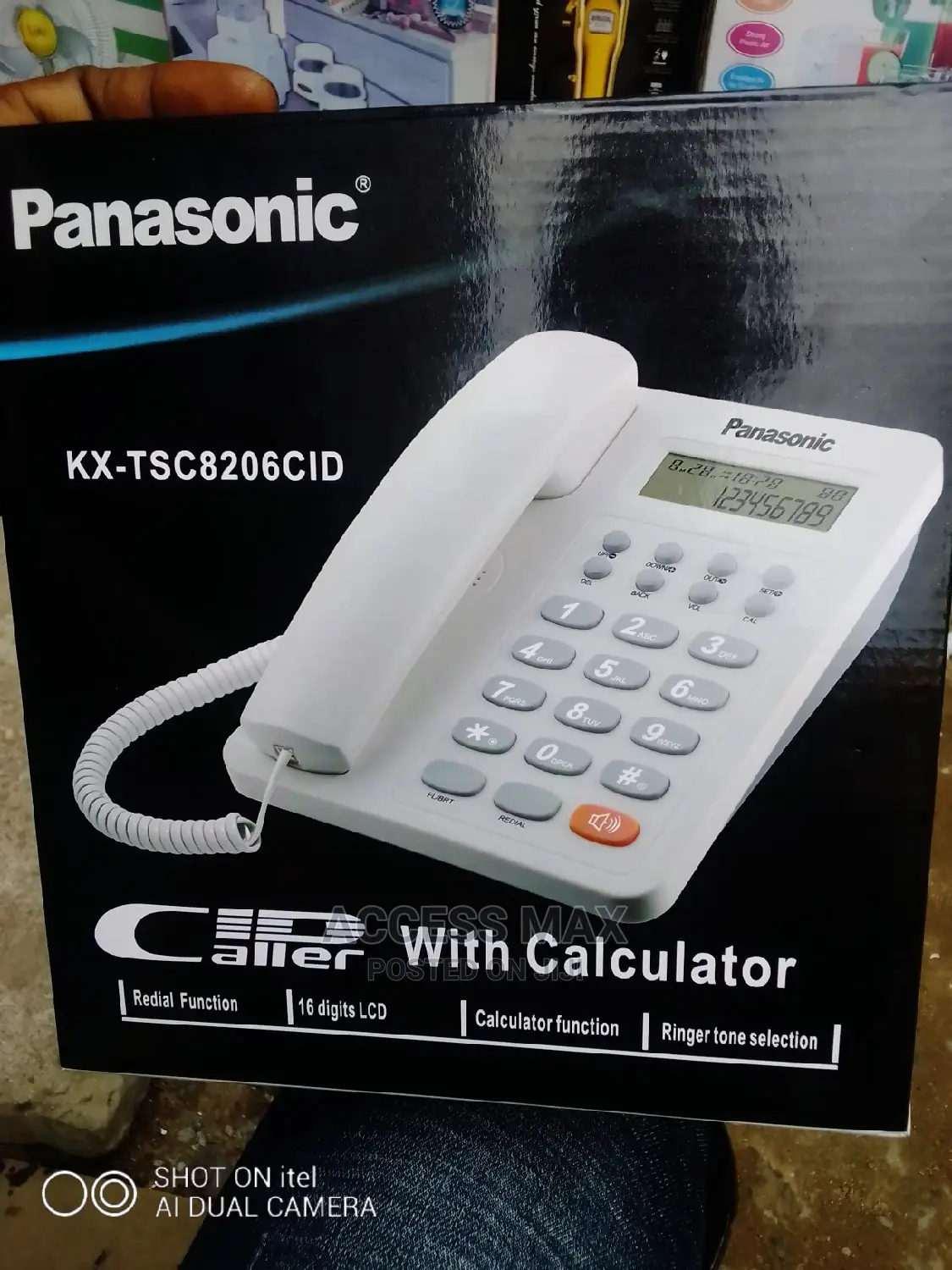 Panasonic Telephone Box Display ( Kx- Tsc8206cld
