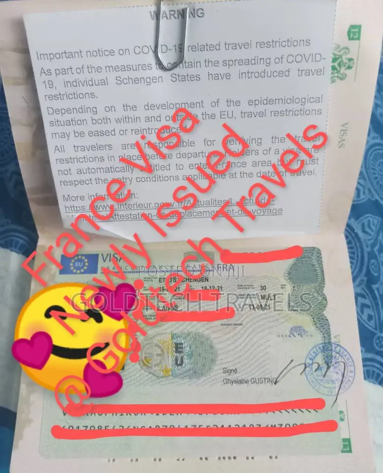 France (Schengen) Visa Available