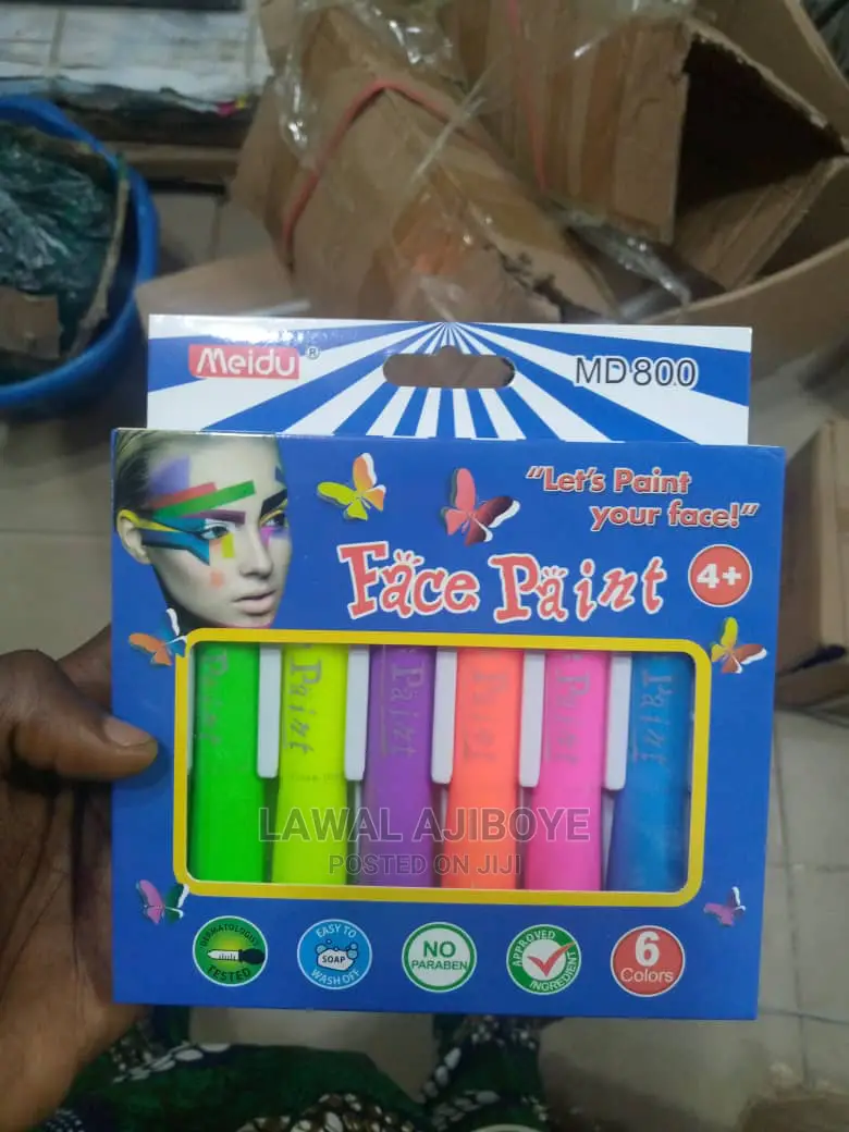 6 Colors Face Painting Pencils Splicing Structure Face Pain