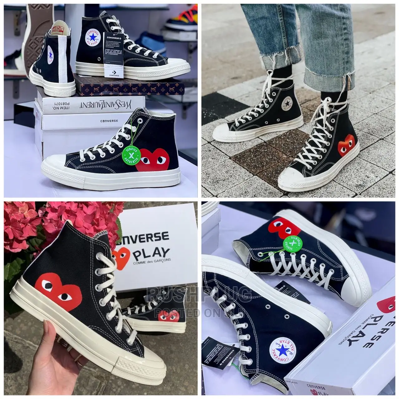 COMME Des GARCONS X Chuck Taylor All-star ‘70 Hi [BLACK] ‘