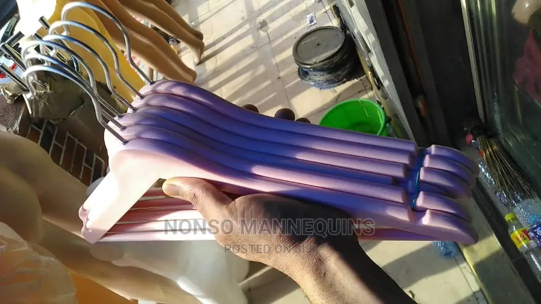 Pink or Black Wooden Clothes Hangers