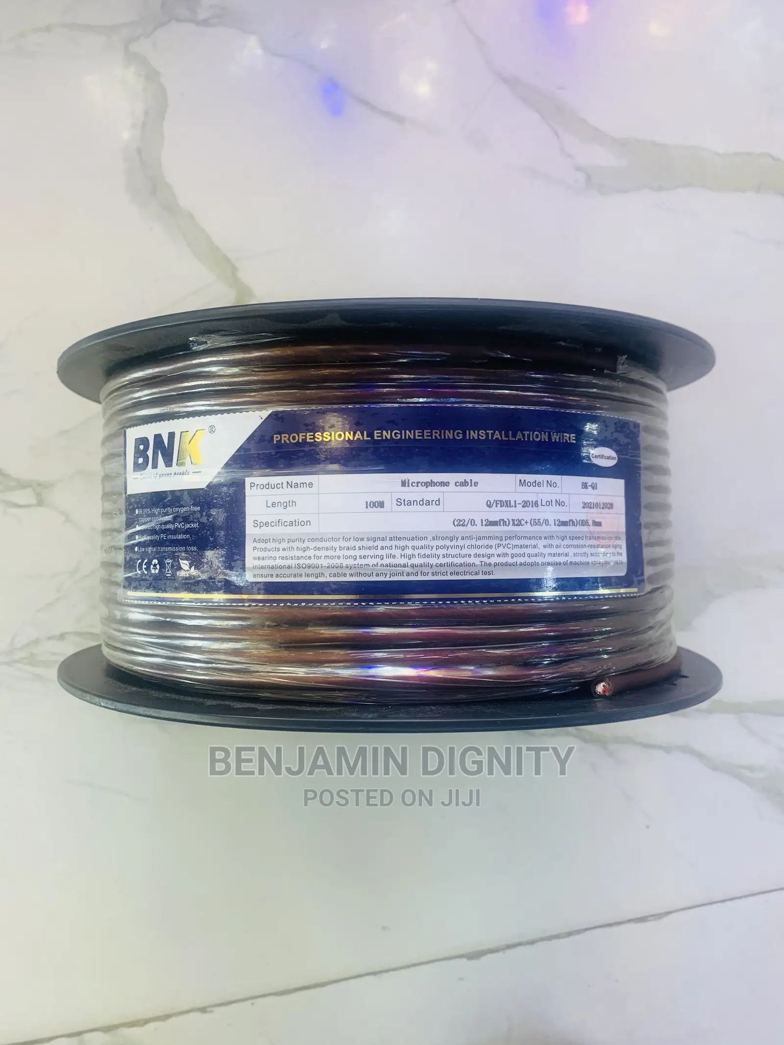 % Copper DMX Cable
