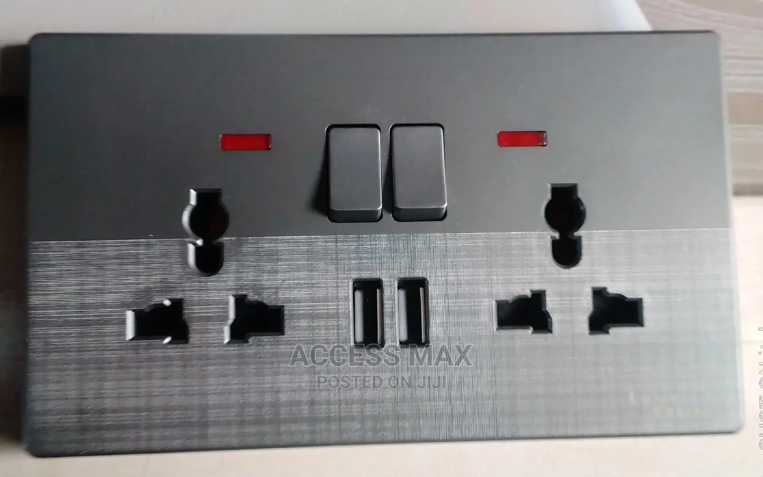 13amps Double Socket With USB Charger
