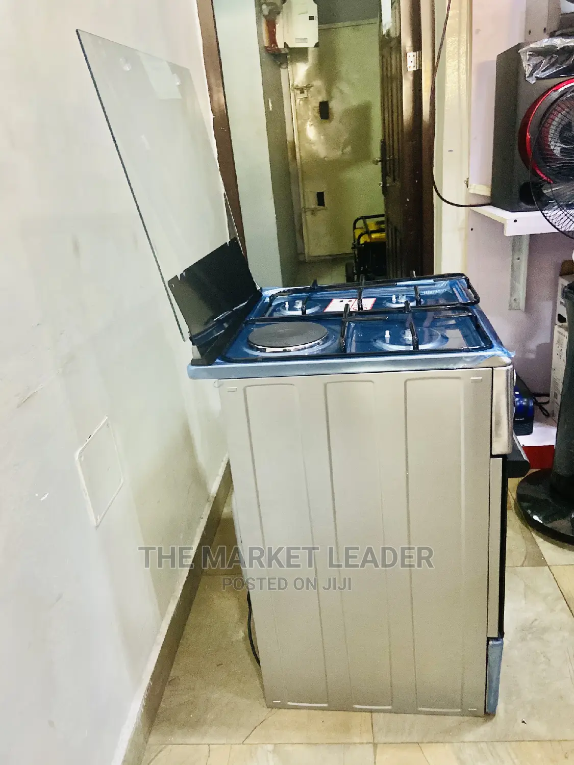 Maxi Gas Cooker 60*60 3gas + 1electric Inox