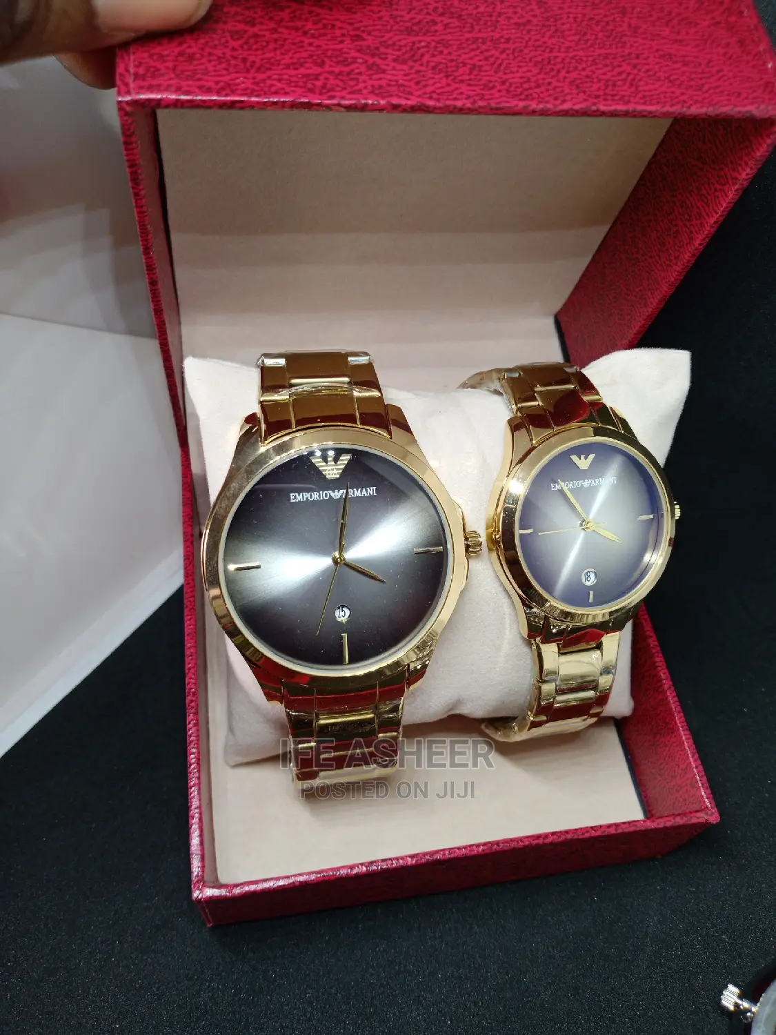 Emporio Armani Couples Crystal Face Watch
