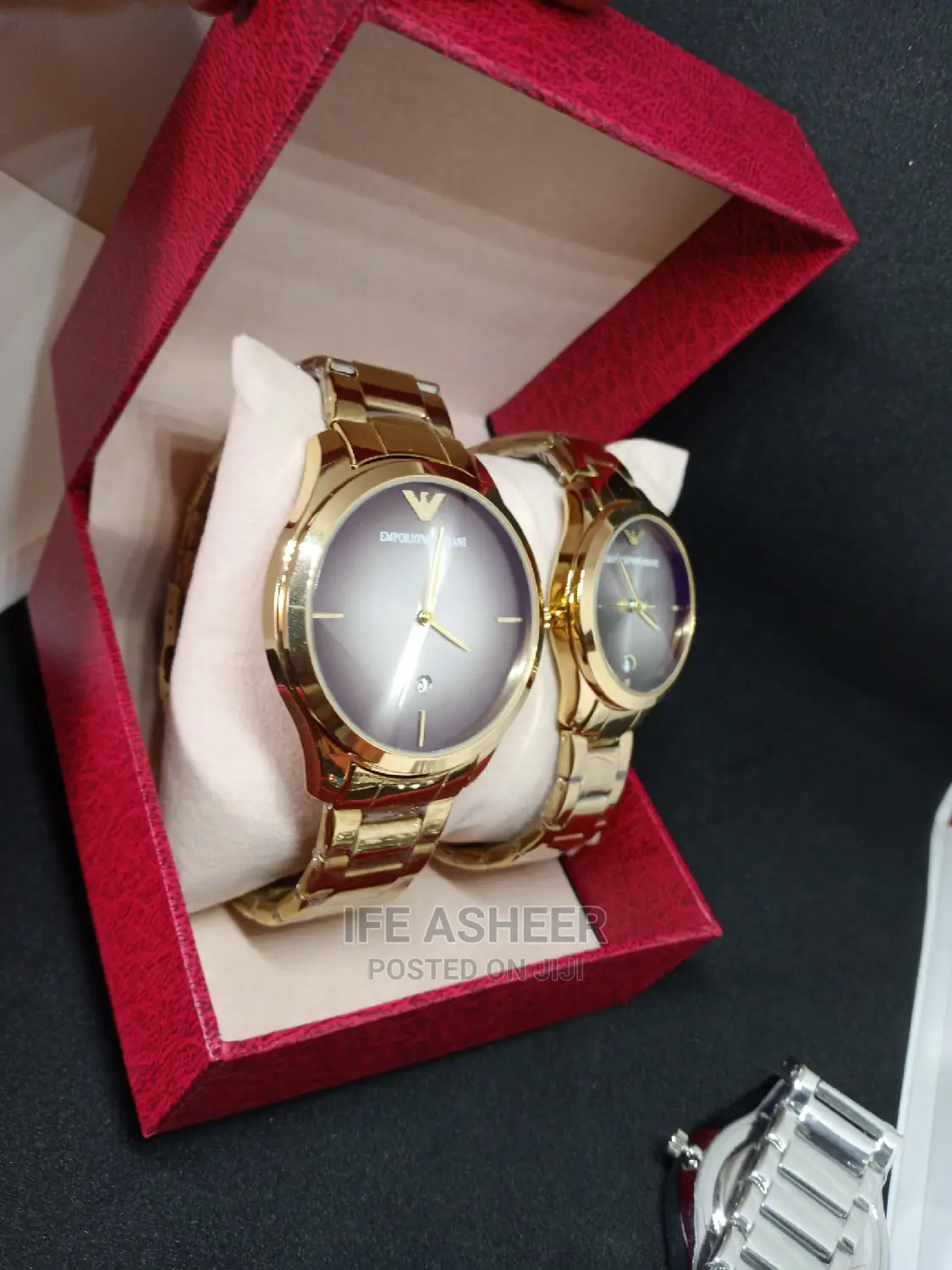 Emporio Armani Couples Crystal Face Watch