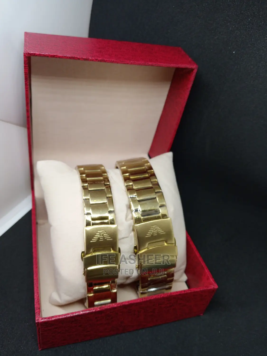 Emporio Armani Couples Crystal Face Watch