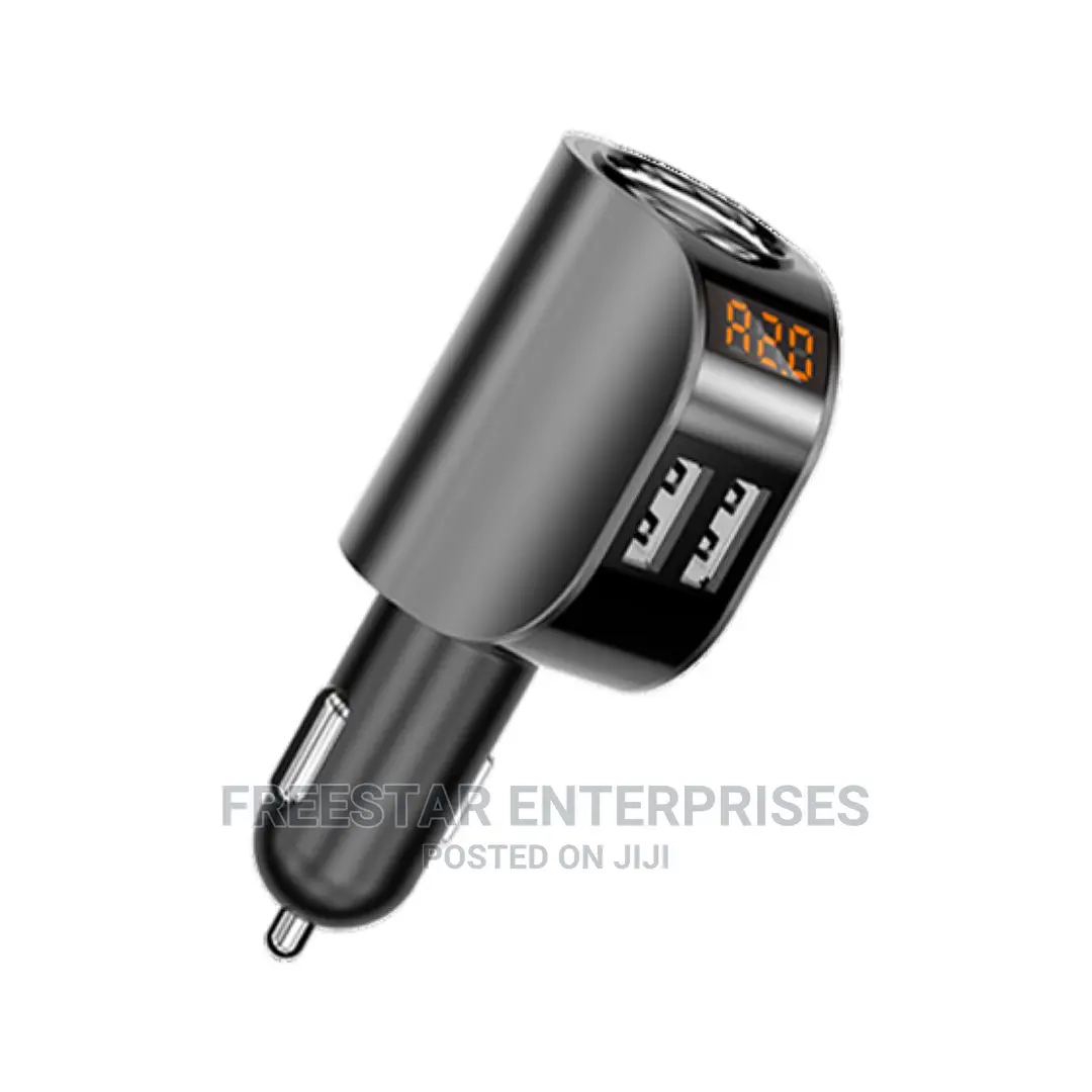 Havit Car Charger With Car Light Smoke and 2 USB. Havit H237