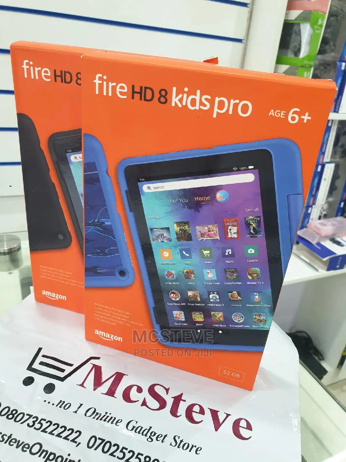 New Amazon Fire HD 8 Kids Pro 32 GB Blue