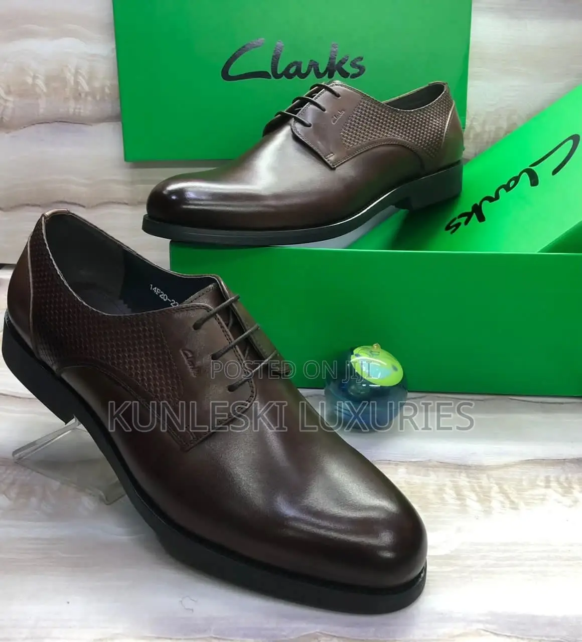 Original Clarks Men Leather Shoe Available