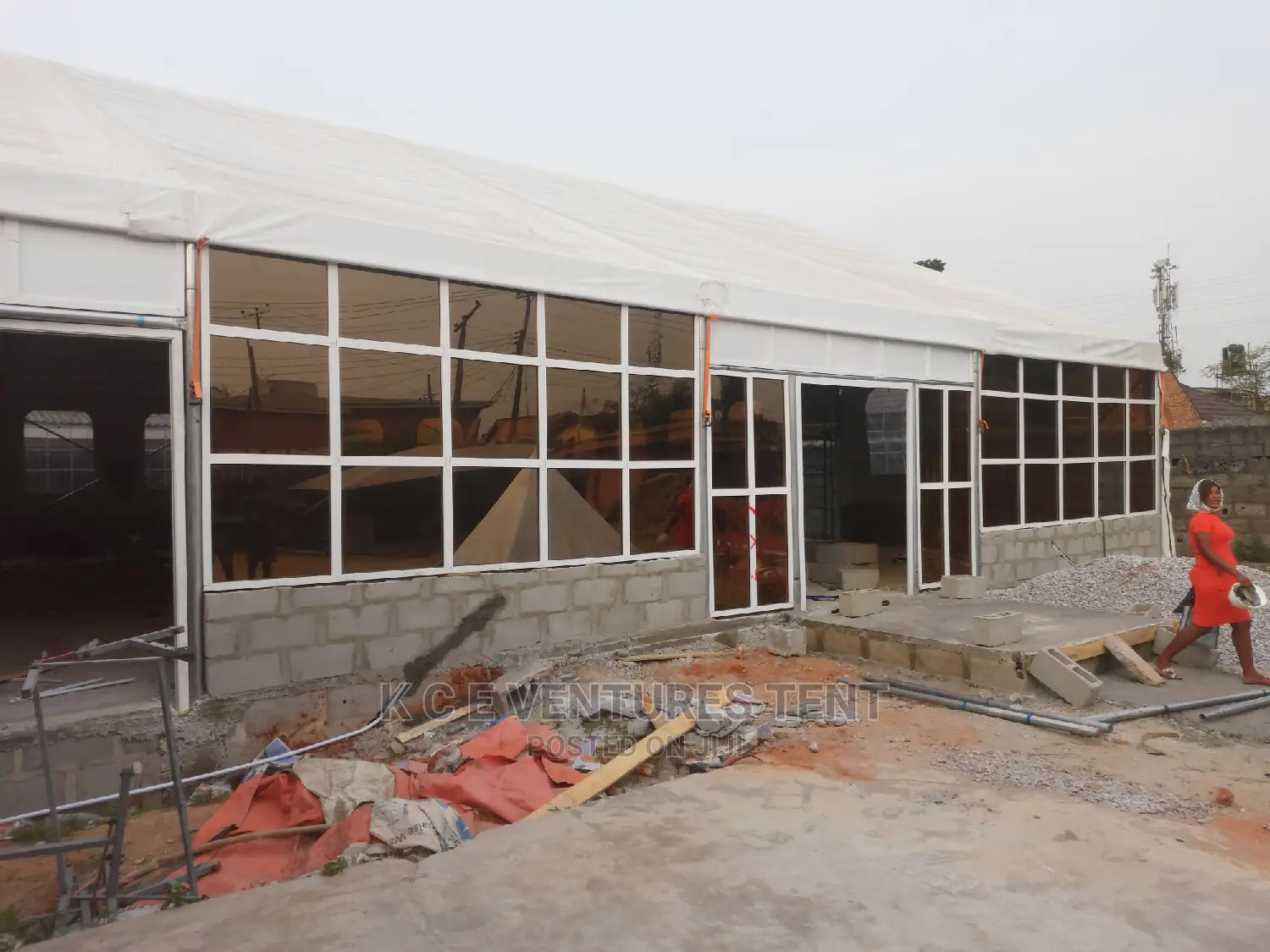 20x50m Marquee Built and Installed in Jos Nigeria 4 Events