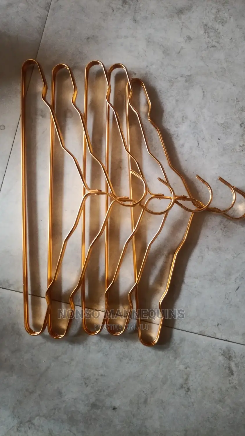 Gold Plated Hangers for Clothes Display