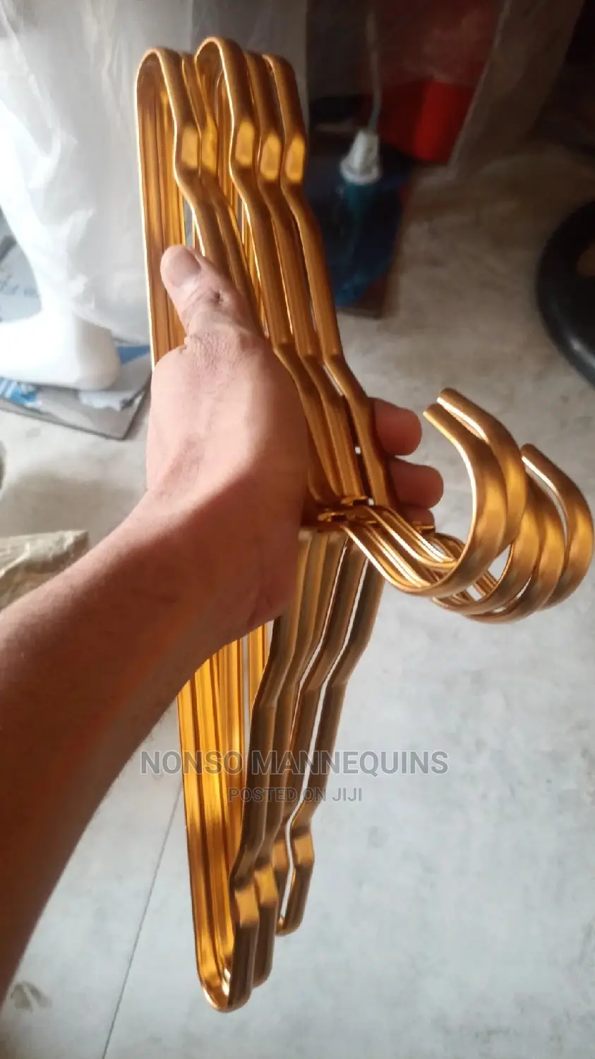 Gold Plated Hangers for Clothes Display